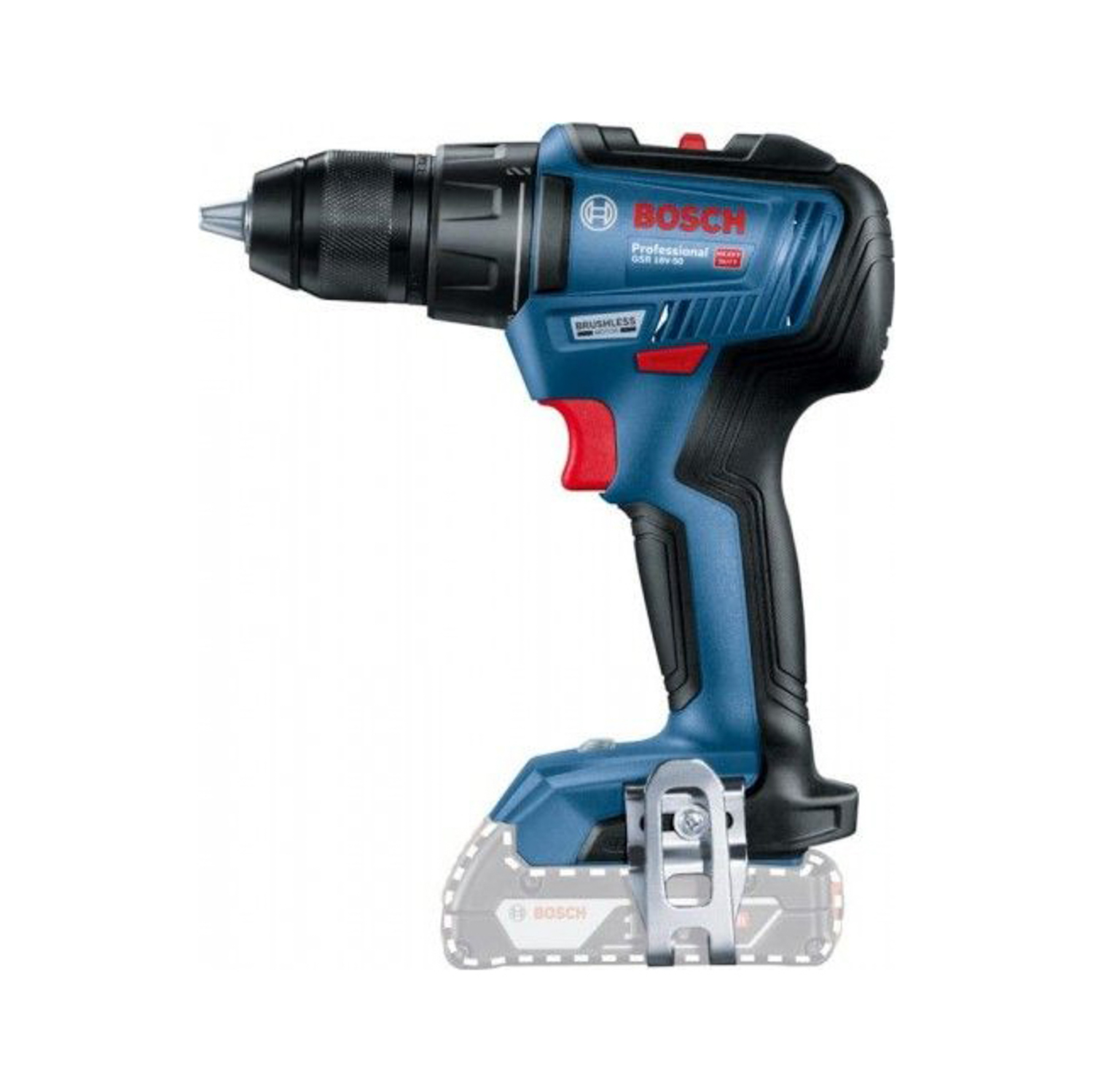 Дрель-шуруповерт 18В 2скор.0-460/0-1800об/мин 35Нм 2Ач (без АКБ и ЗУ) LI-ION GSR 18V-50 BOSCH *1