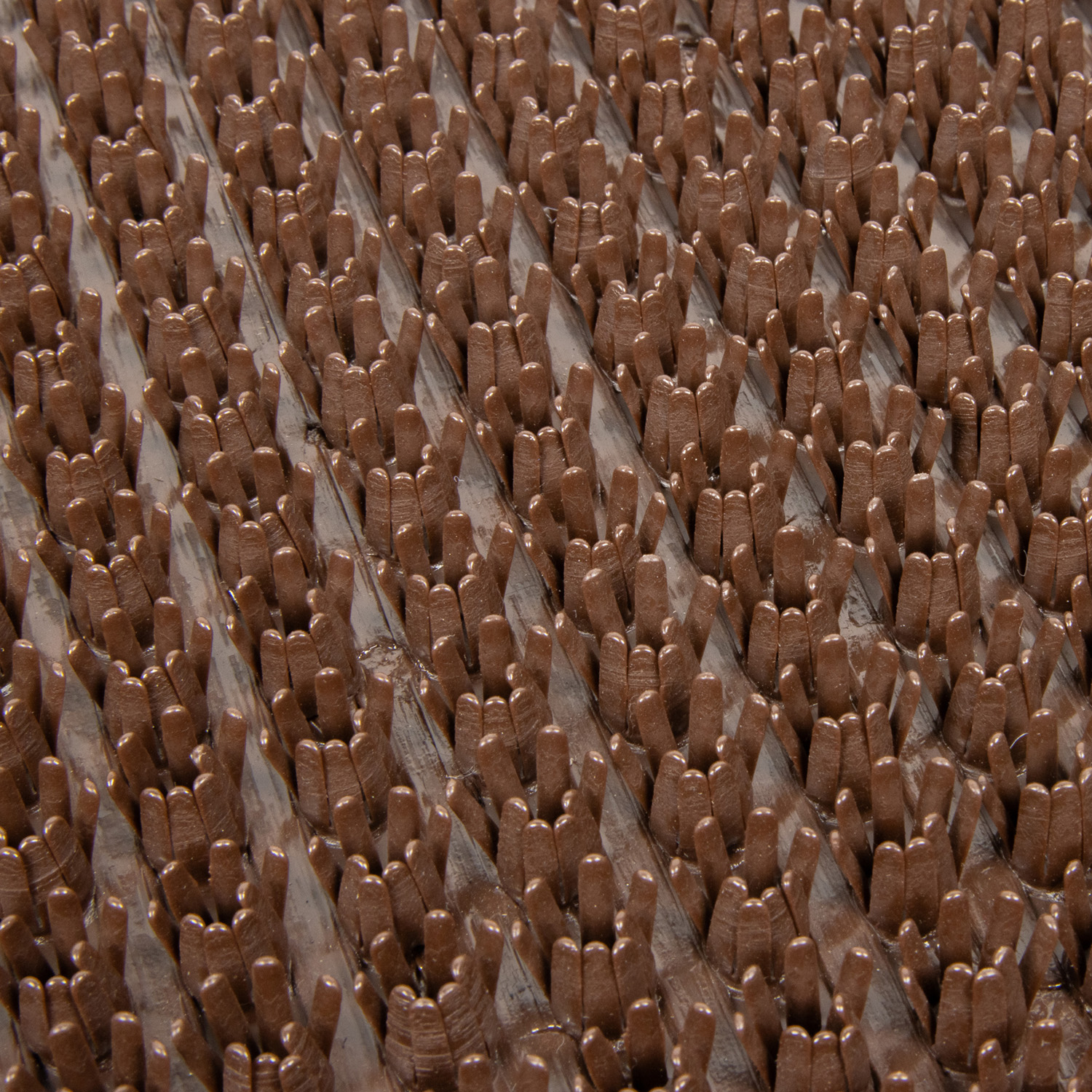 Коврик щетинистый 60*90 см на прот. осн. (темный-шоколад) "KOVROFF" Травка (арт.12137) *1/25 (МЭ74)