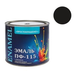 Грунт-эмаль по ржавчине черная 1,8 кг Простокрашено *1/6/210
