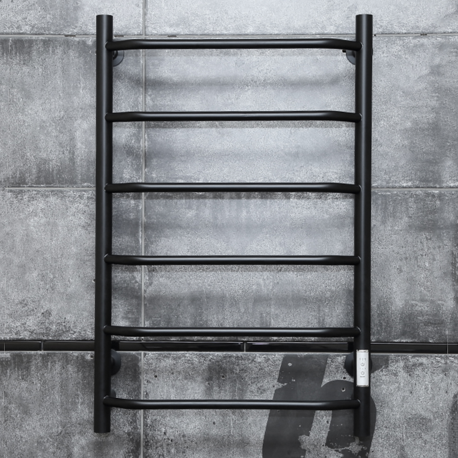 Полотенцесушитель электрический Пэк сп 6 П 80х50 черный ВГП Тругор *1