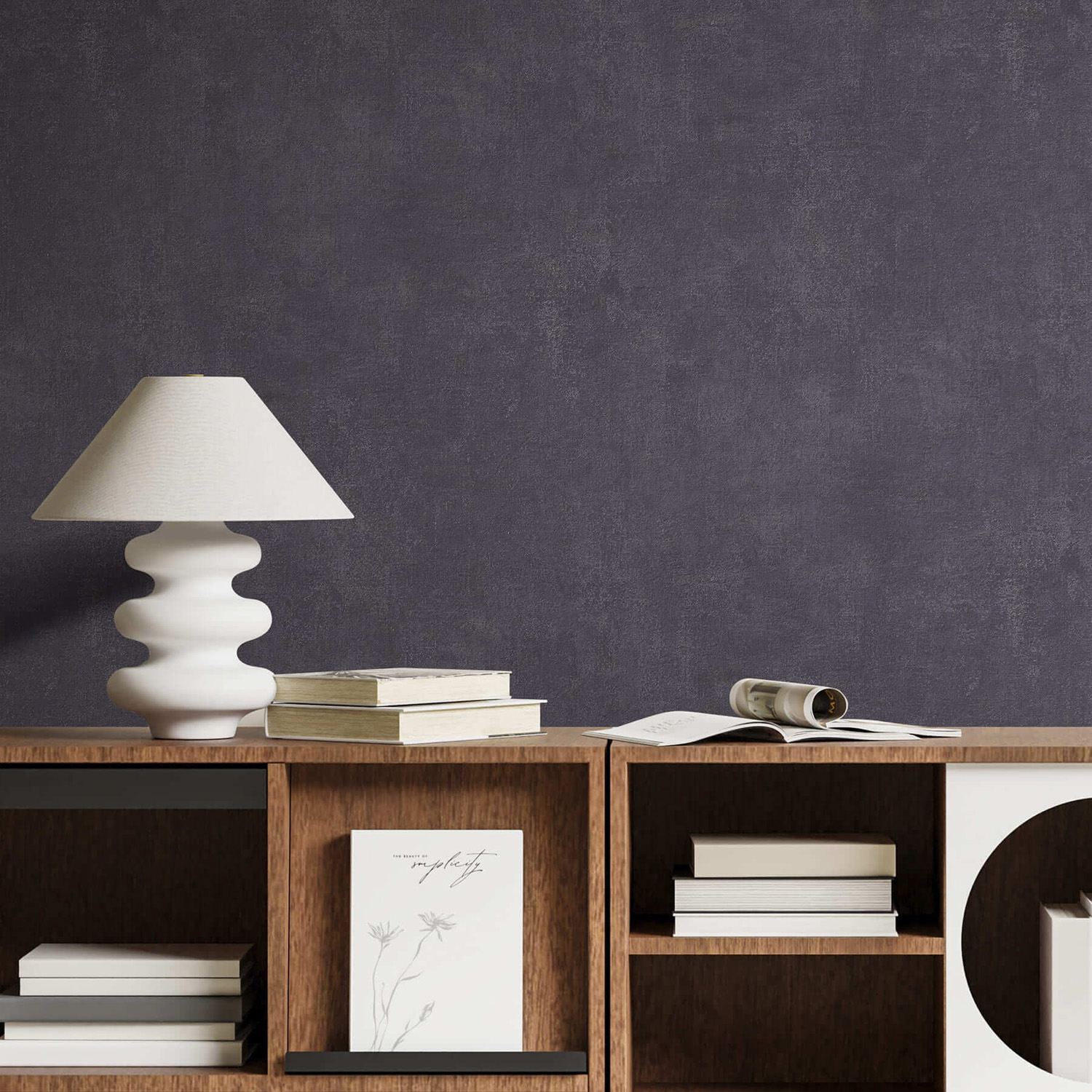 Обои  флиз Victoria Stenova Bohemia фон (фиолет.) 585999  1.06*10м *6