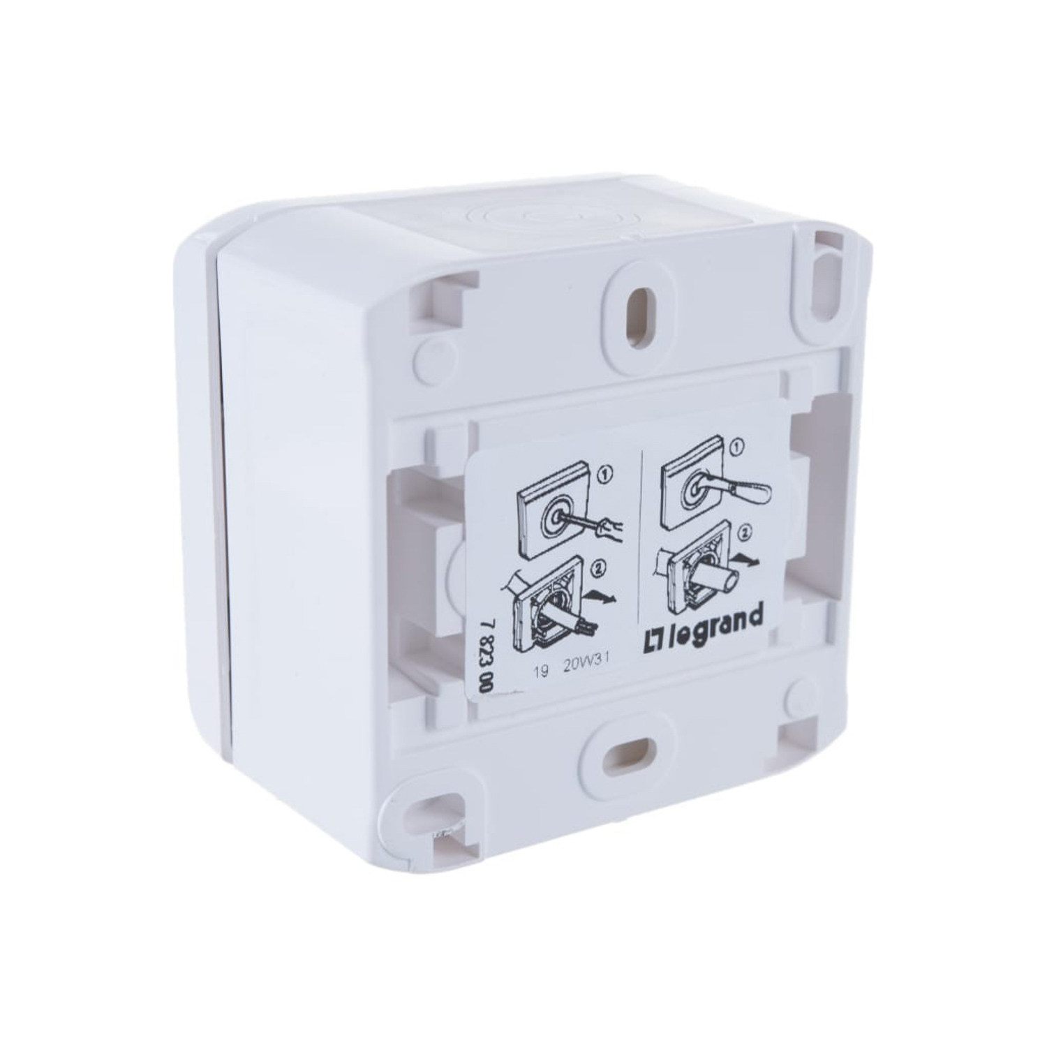 Выключатель "Quteo" ОП 1кл. белый 10А IP44 10АХ Leg 782300 *