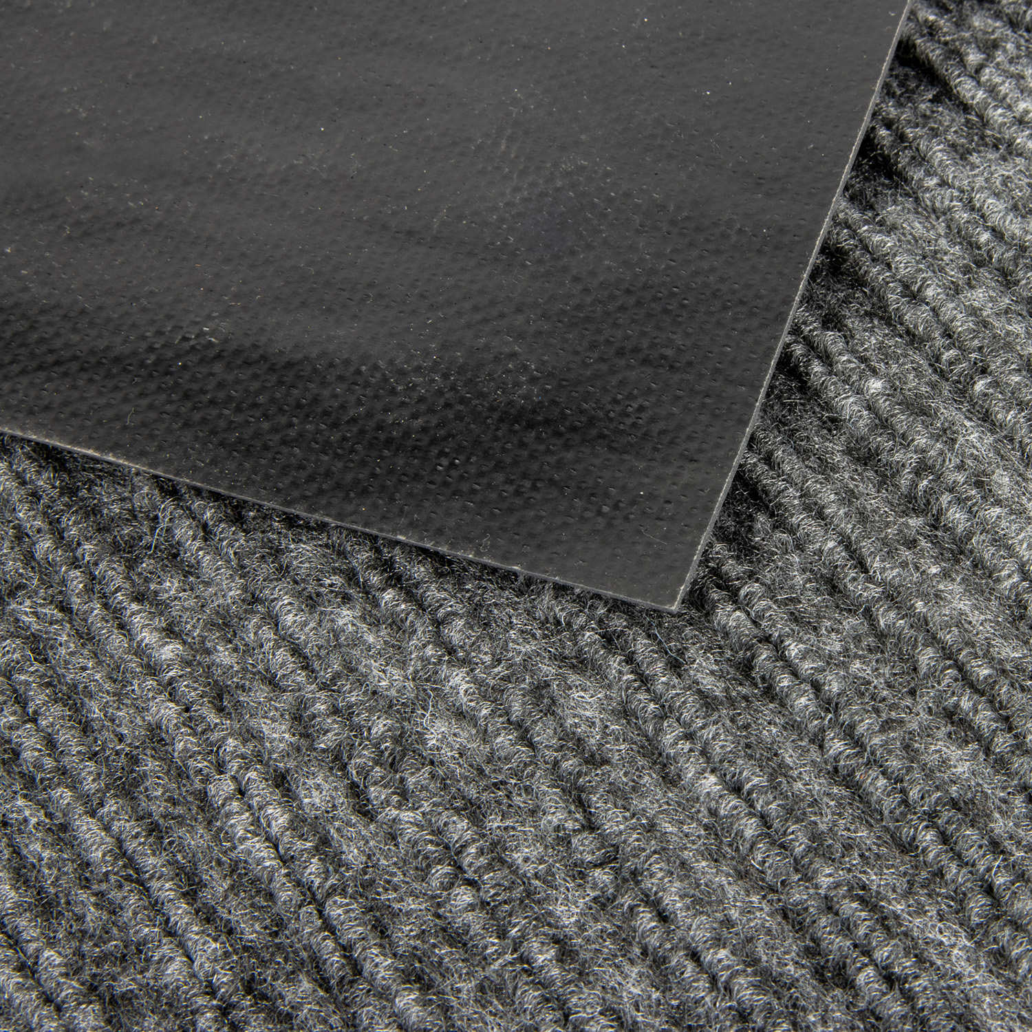 Коврик влаговпитывающий 50*80 см ребристый серый "KOVROFF" (арт.20202) *1/10 (ДЖ404)