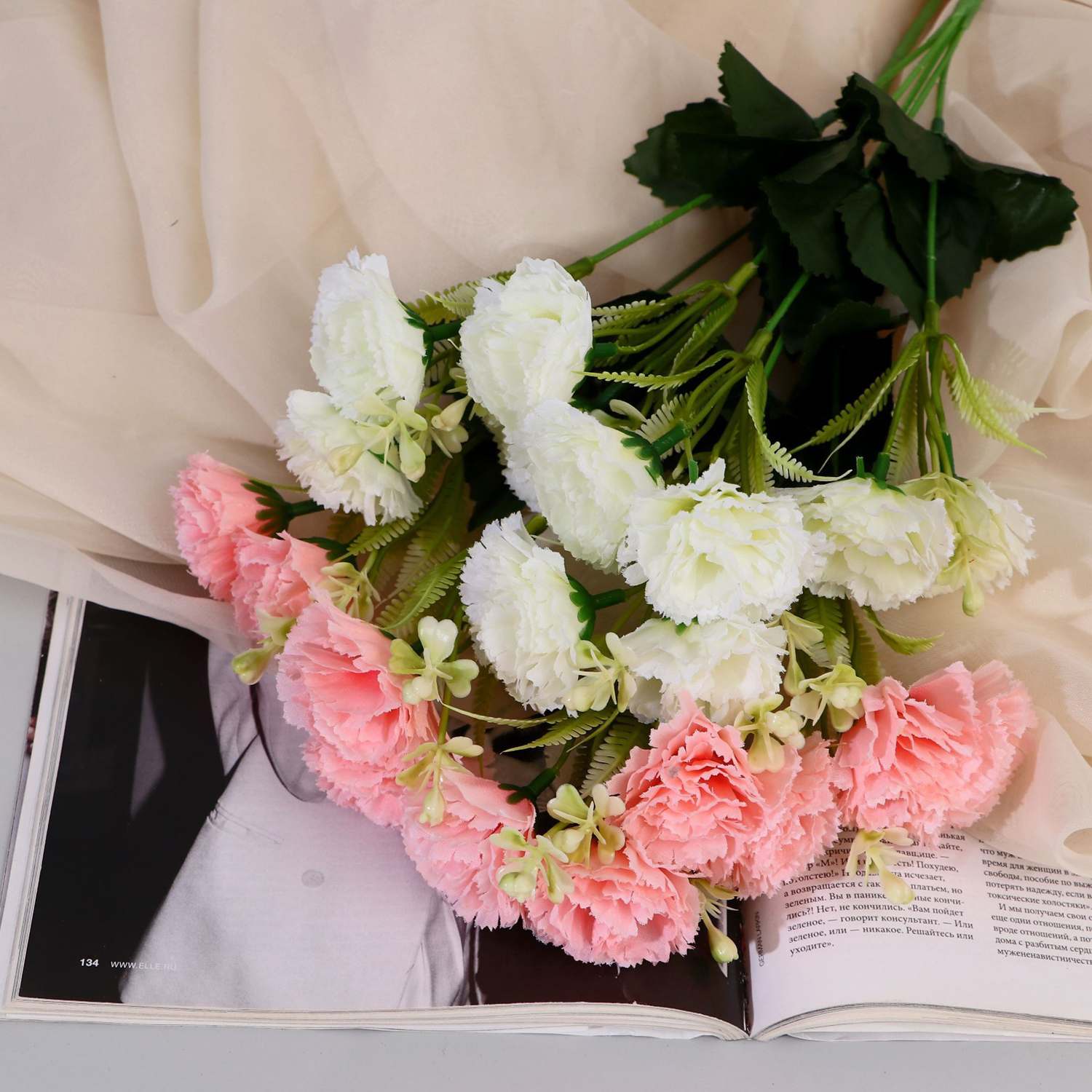 Букет "Гвоздика Айрис" 4х31 см, микс  9913386