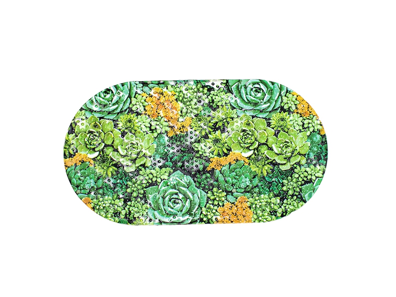 Коврик д/ванной "V-line" ПВХ Bubbles (38см х 69см) FV44-B Суккуленты *2/10