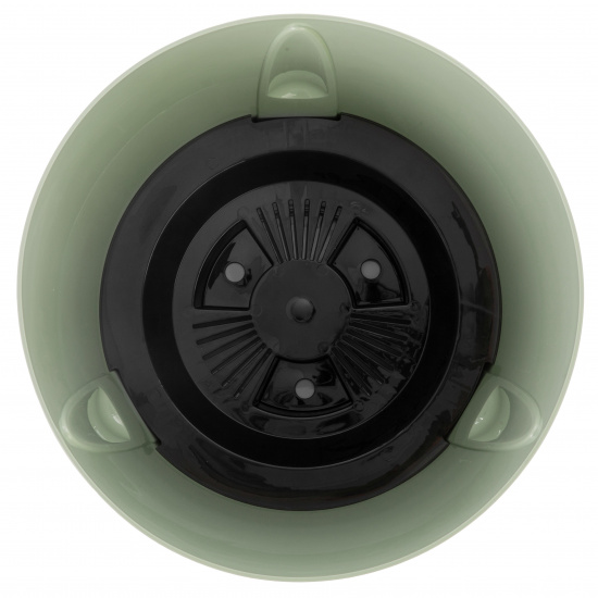 Кашпо пластм. "Жардин"  9л d верха 260мм h255мм с съем дрен.решеткой Оливковый М9143 *1/4