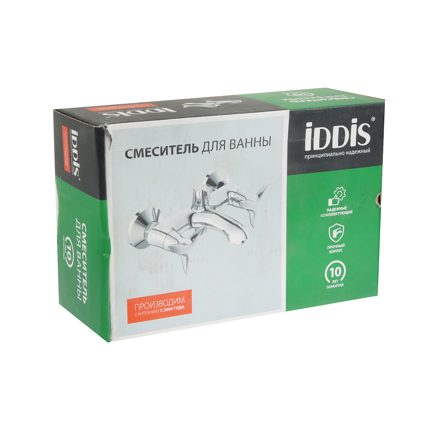 Смеситель для ванны IDDIS Copter, короткий излив, двухвентильный