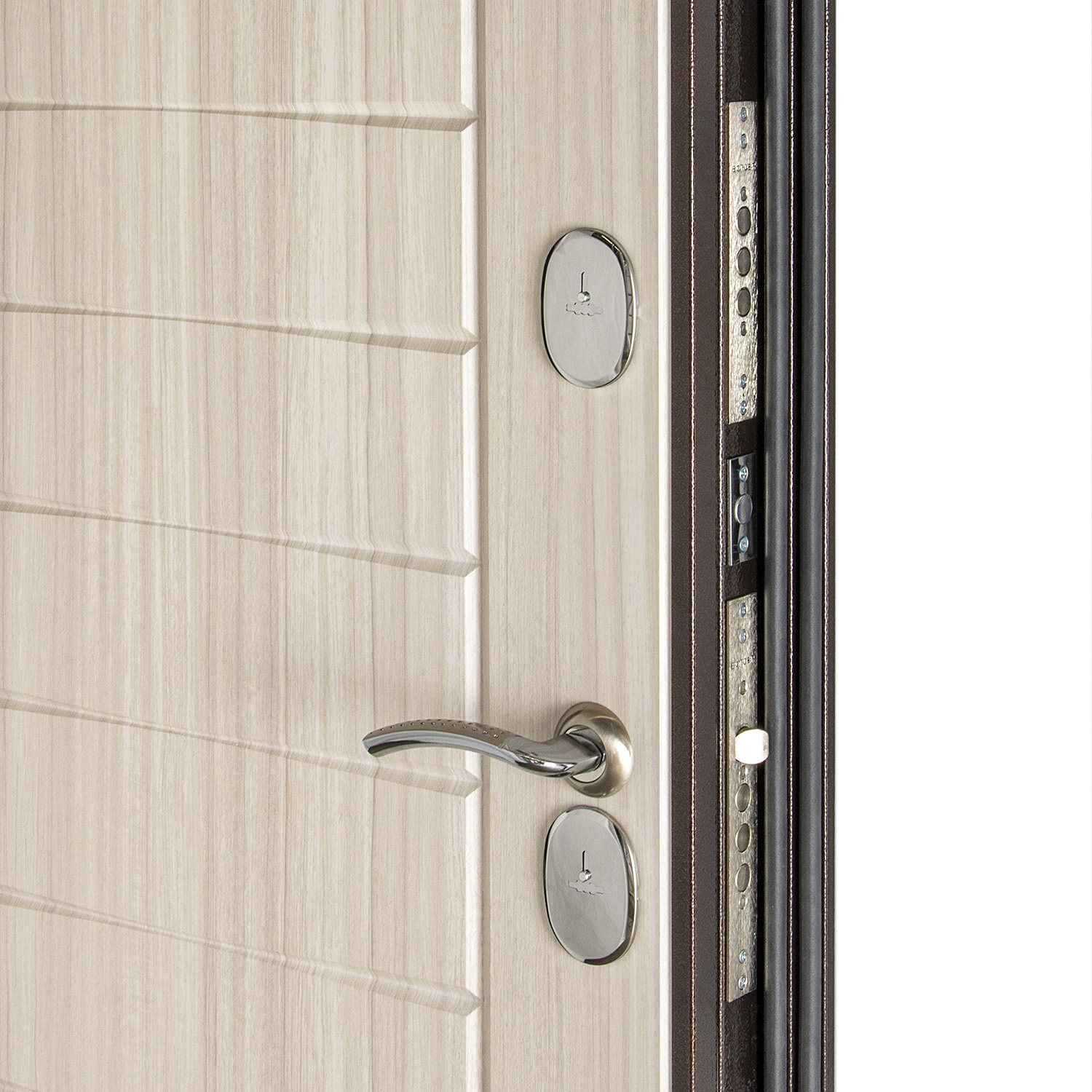 Дверь входная 2050х960х100 мм Дверной континент Комфорт 2, правая, медный антик/сандал светлый