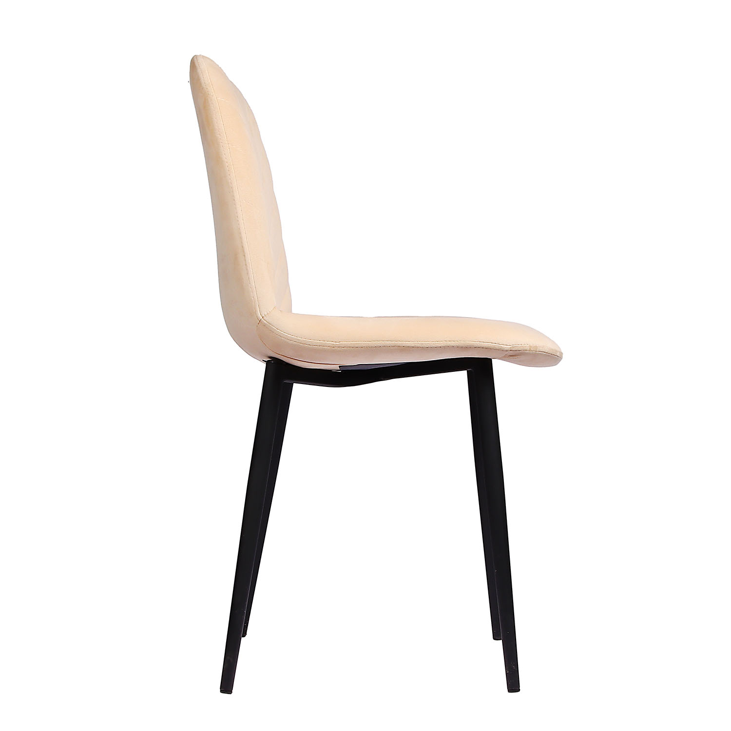 Стул FORPOST Малибу, 44х84х38 см, велюр, конфетти ивори, бежевый