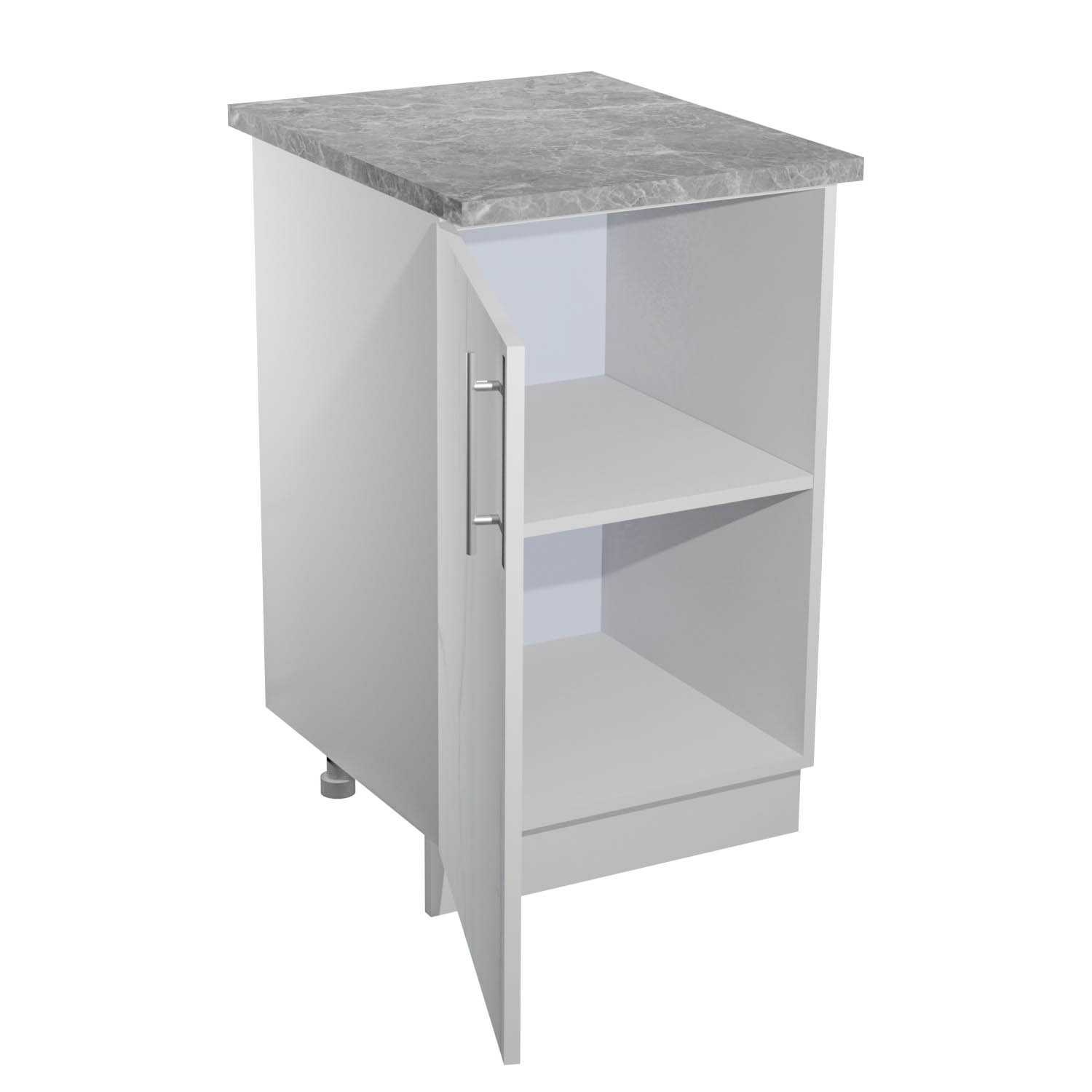 Шкаф напольный 500х850х480 мм BROZEX-WOOD Camellia, с дверцей, серый / юта