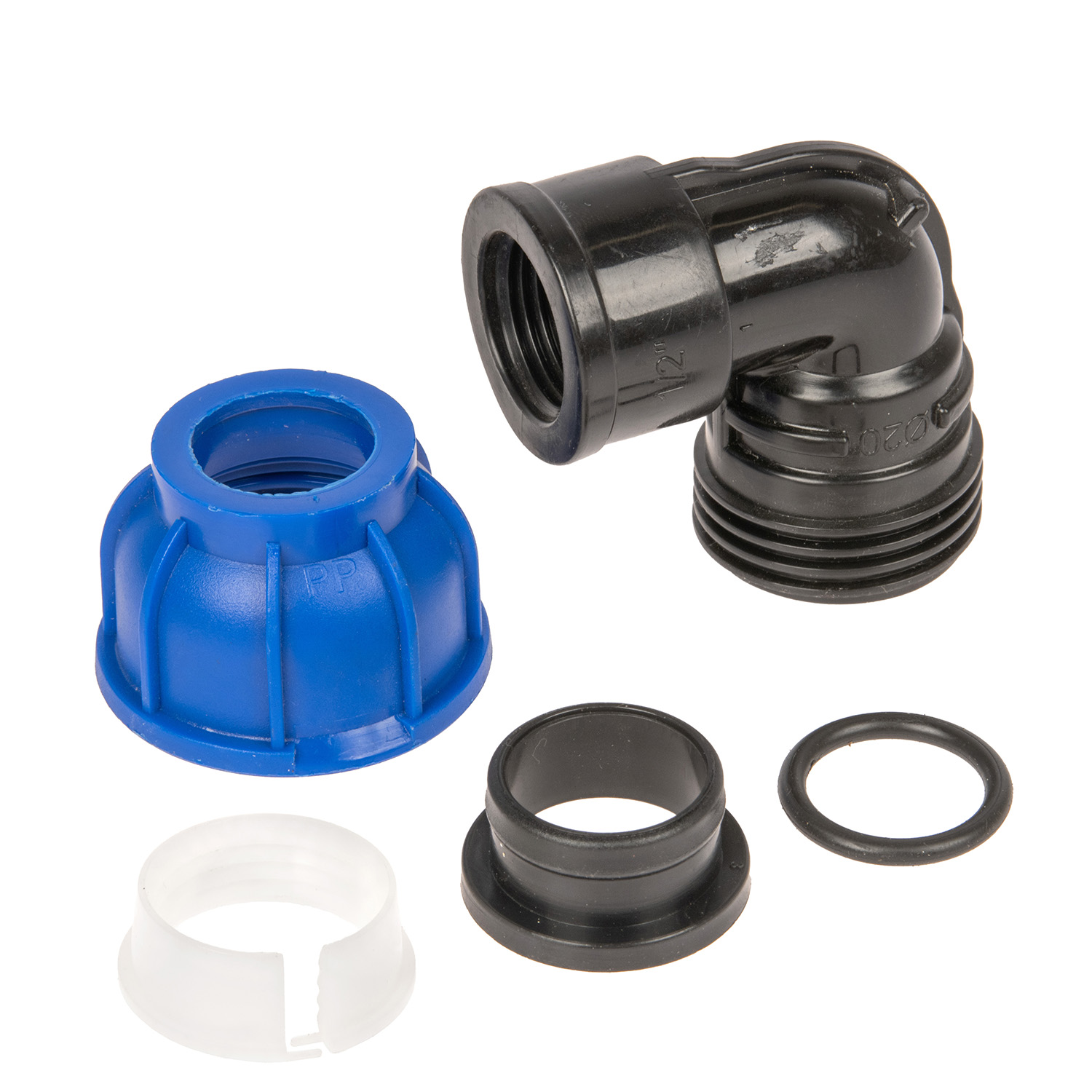 Угольник ПНД компрессия Ø 20х1/2" внутр. резьба *1/70