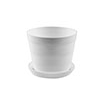 Кашпо пластм. "Классик " 1,2л d верха 133мм h115 с поддоном Мрамор КК 1,2 М (Екатеринбург) *1/50