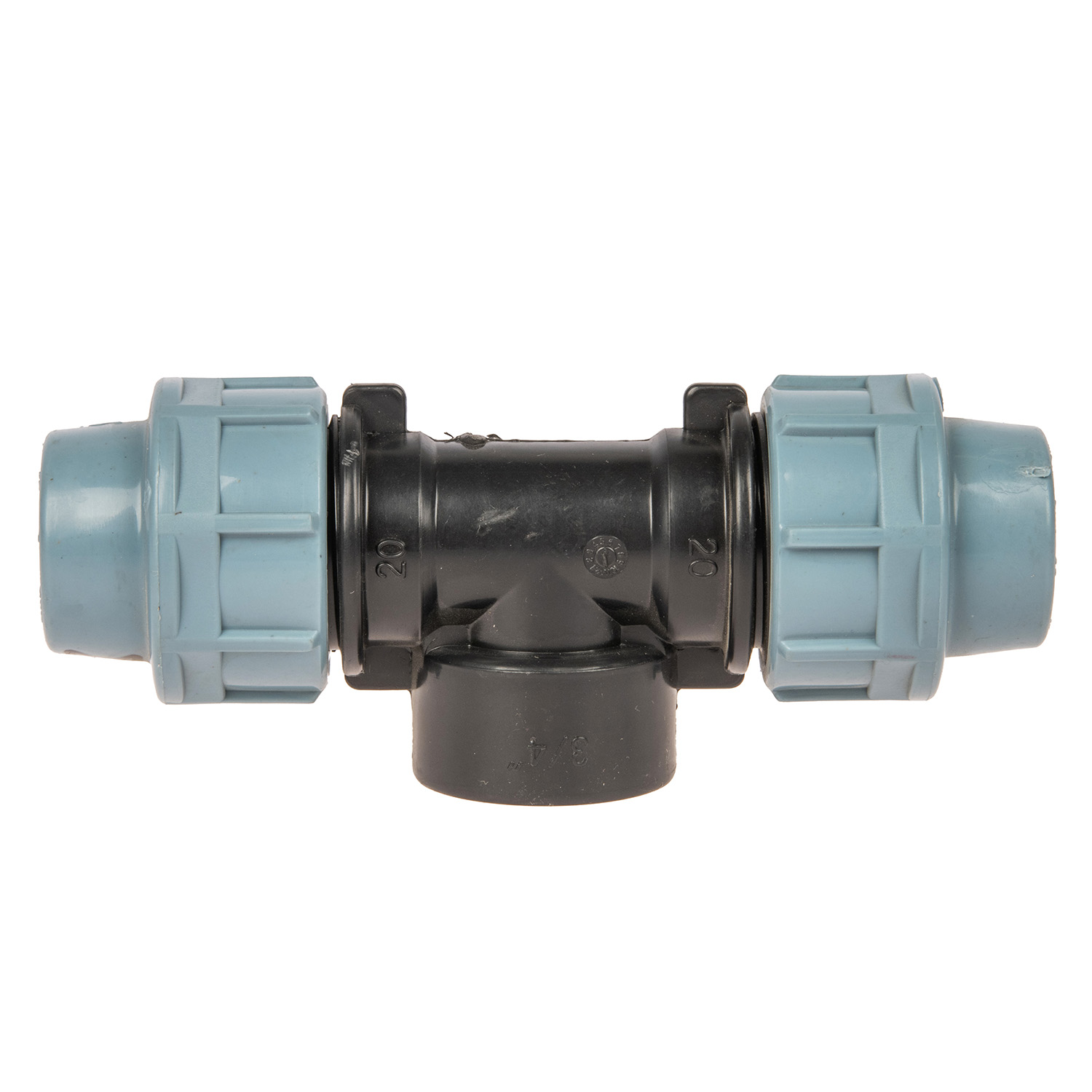 Тройник ПНД компрессия Ø 20х3/4"х20 внутр. резьба *1/70