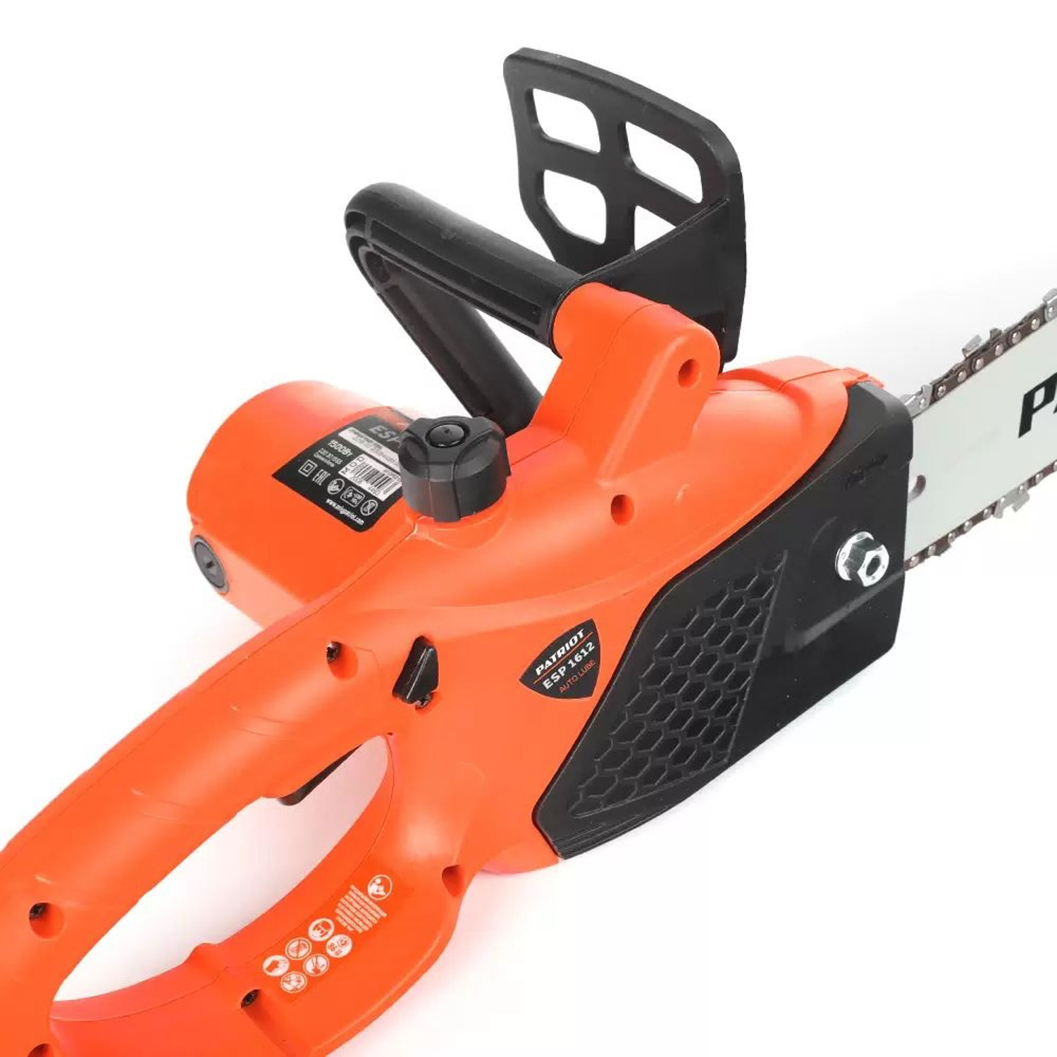 Пила цепная электрическая 1500Вт шина30,0см цепь45зв. шаг3/8" паз1,3мм ESP 1612 PATRIOT *1/2