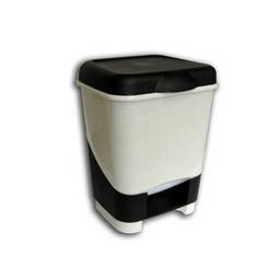 Контейнер д/мусора пластм. с педалью, с откидн. крышкой 20,0л арт.428 ("Полимербыт") *1/2