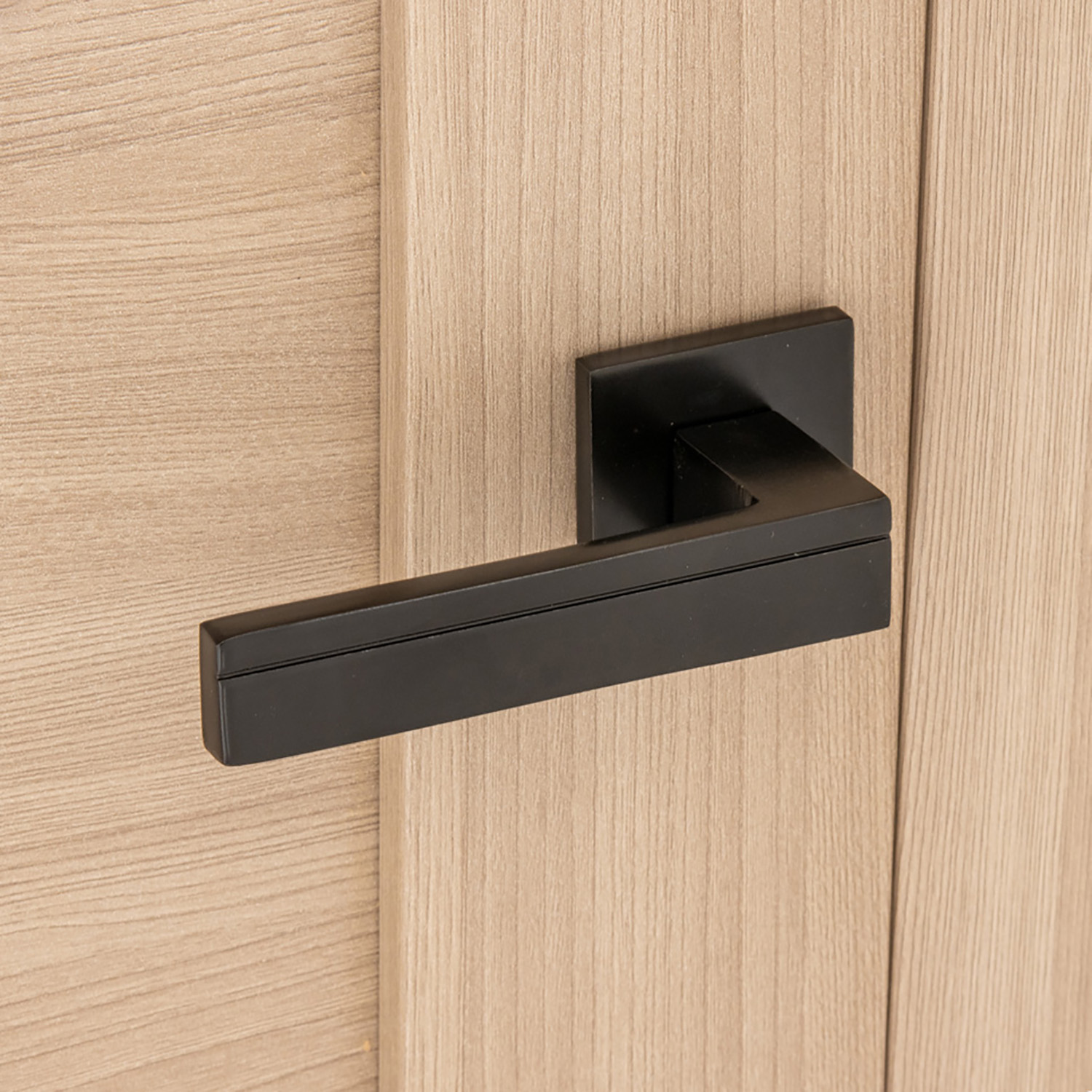 Ручка раздельная ЧЕРНЫЙ матовый H-30153-A-BLM Slim Code Deco *1/18