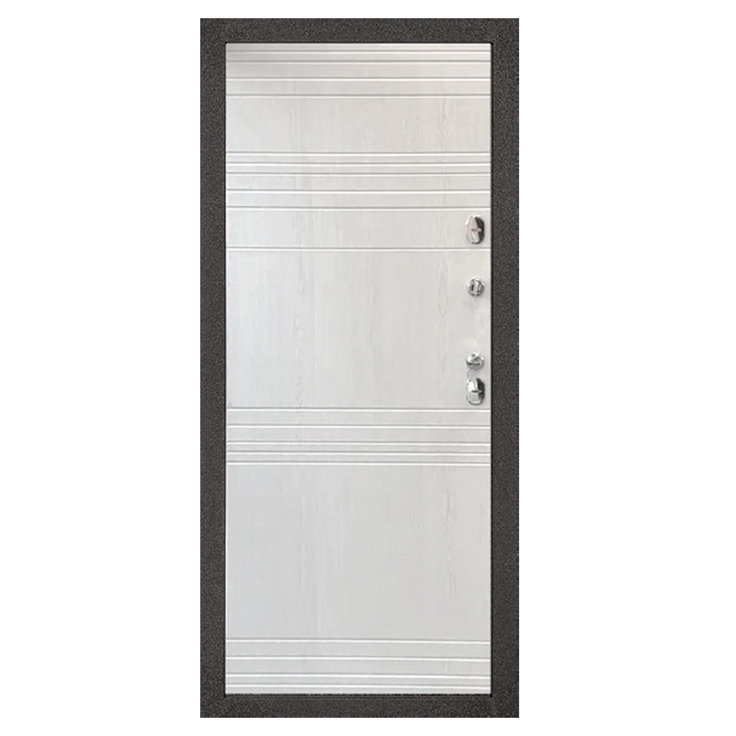 Дверь входная 2050х860х110 мм Форпост Норд, правая, ясень белый