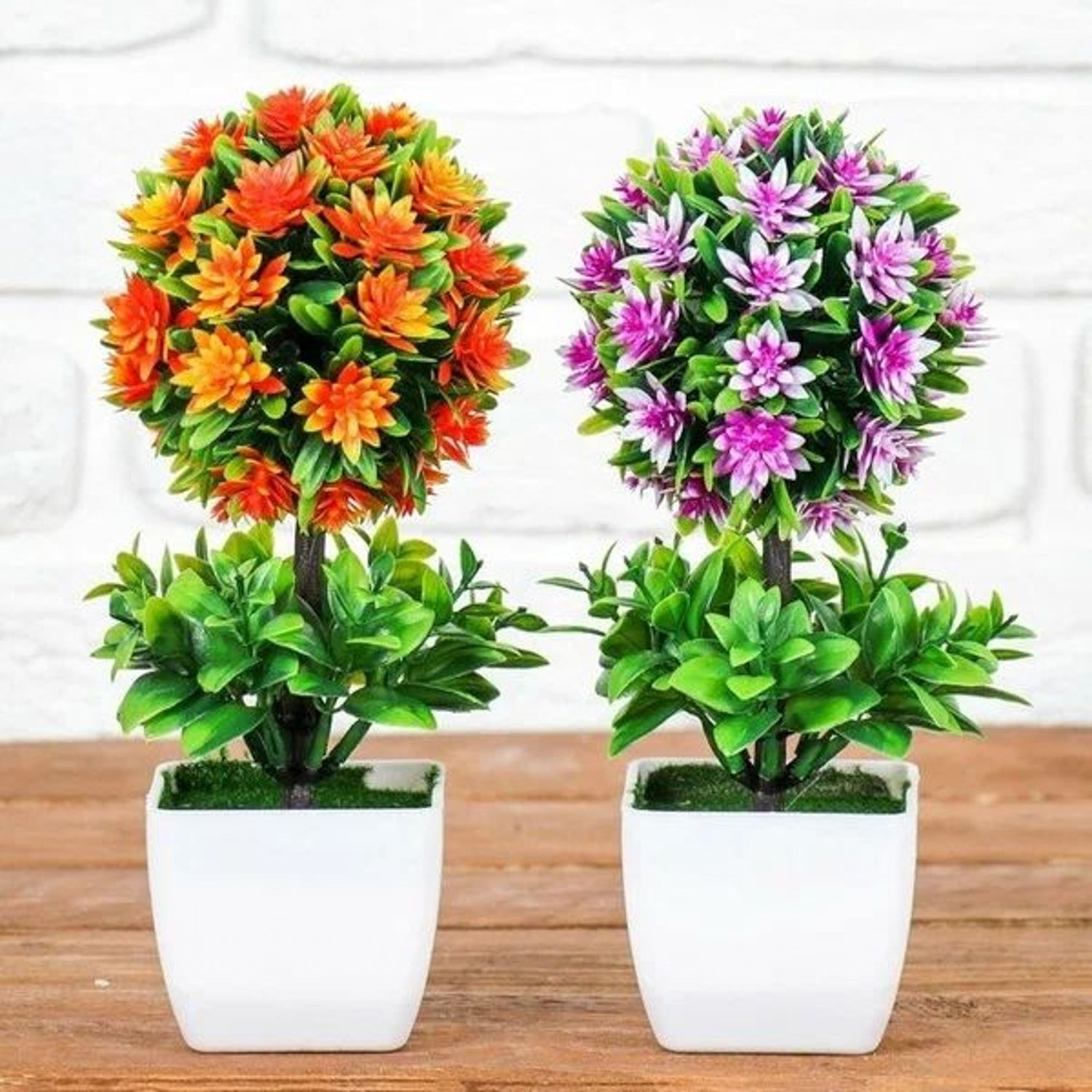 Бонсай "Деревце с цветами в зелени" 7*21 см, микс  3792272