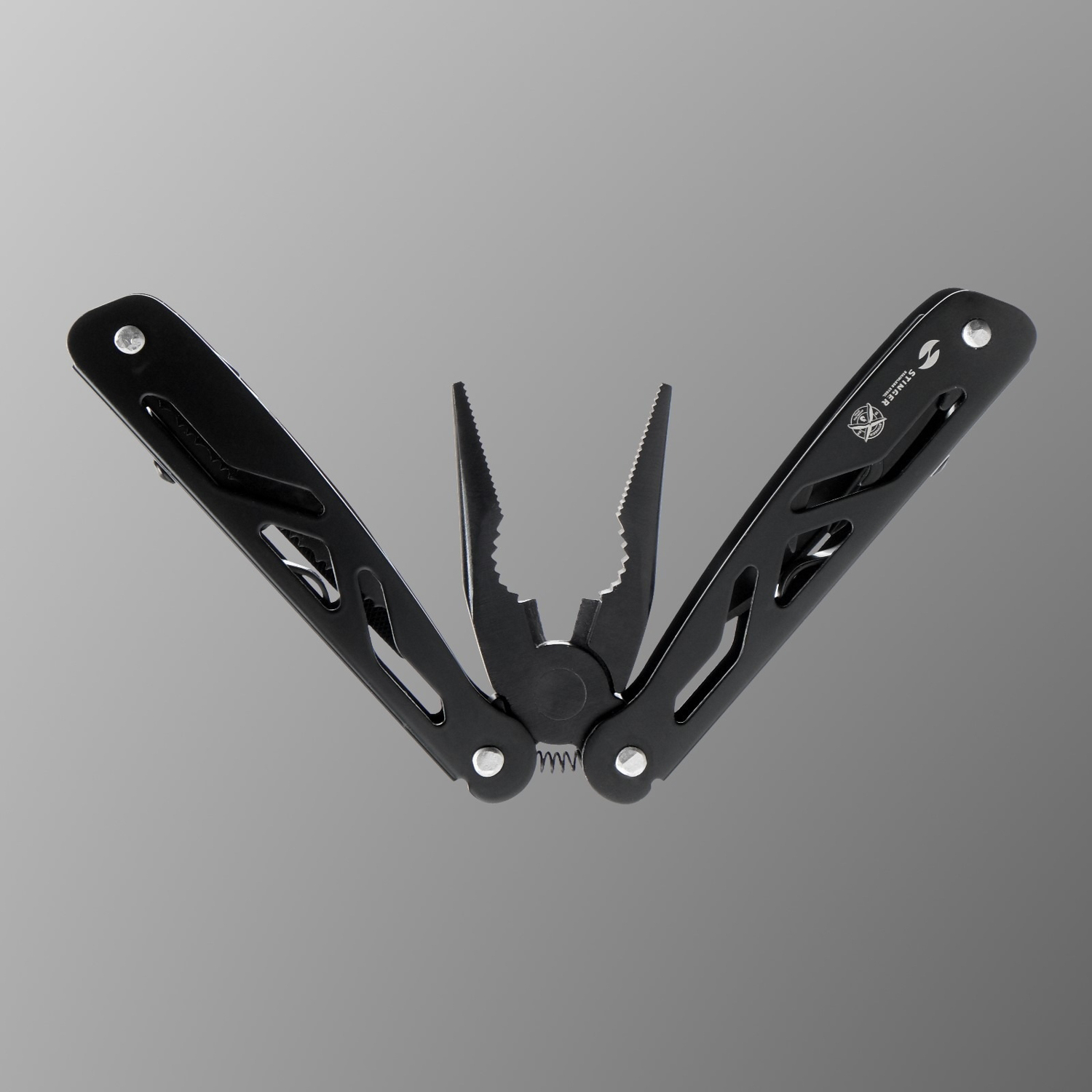 Мультитул Stinger 12в1, черный, нейлоновый чехол (9081083) *1/12