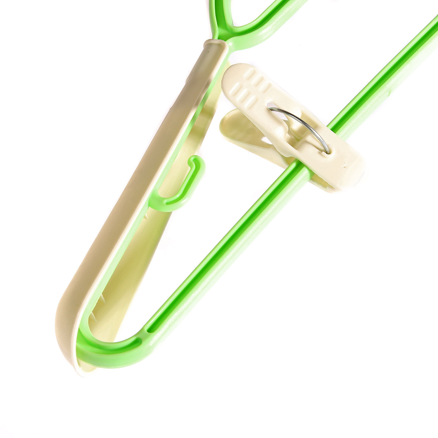 Плечики-вешалка для одежды пластм. НАБОР 2шт с ш.накл.,с держ.галст. р-р 48-54 С513Н ("Март.")*1/10