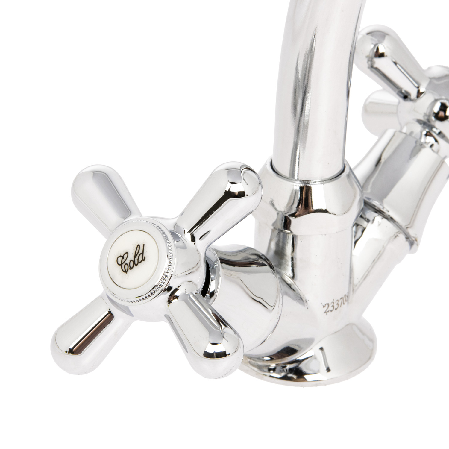 Смеситель для кухни Roegen RP021A, высокий излив, двухвентильный