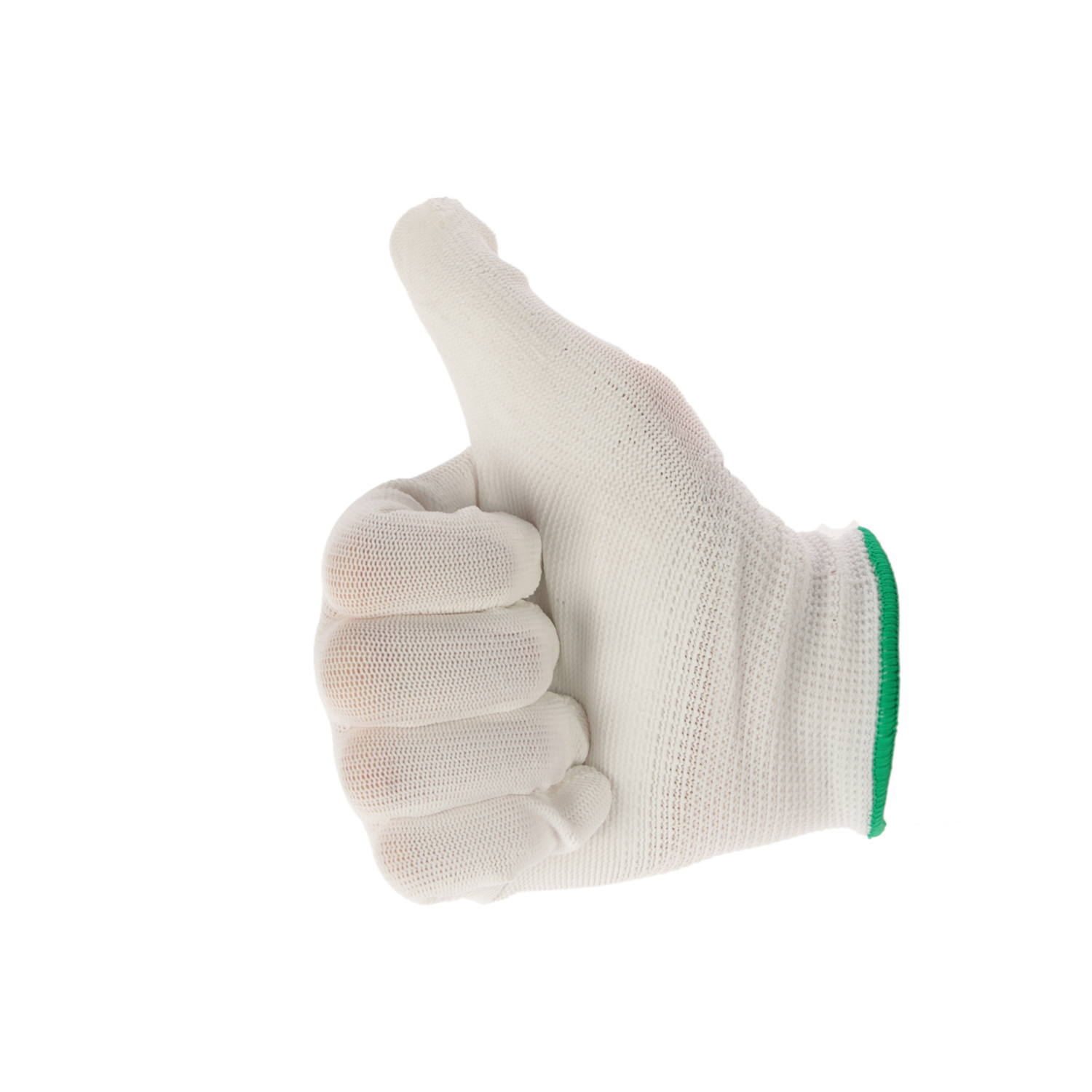 Перчатки рабочие полиэстер, с полиуретановым обливом, Белые, р-р 7(S) PR-PU041  "Fiberon"12/120