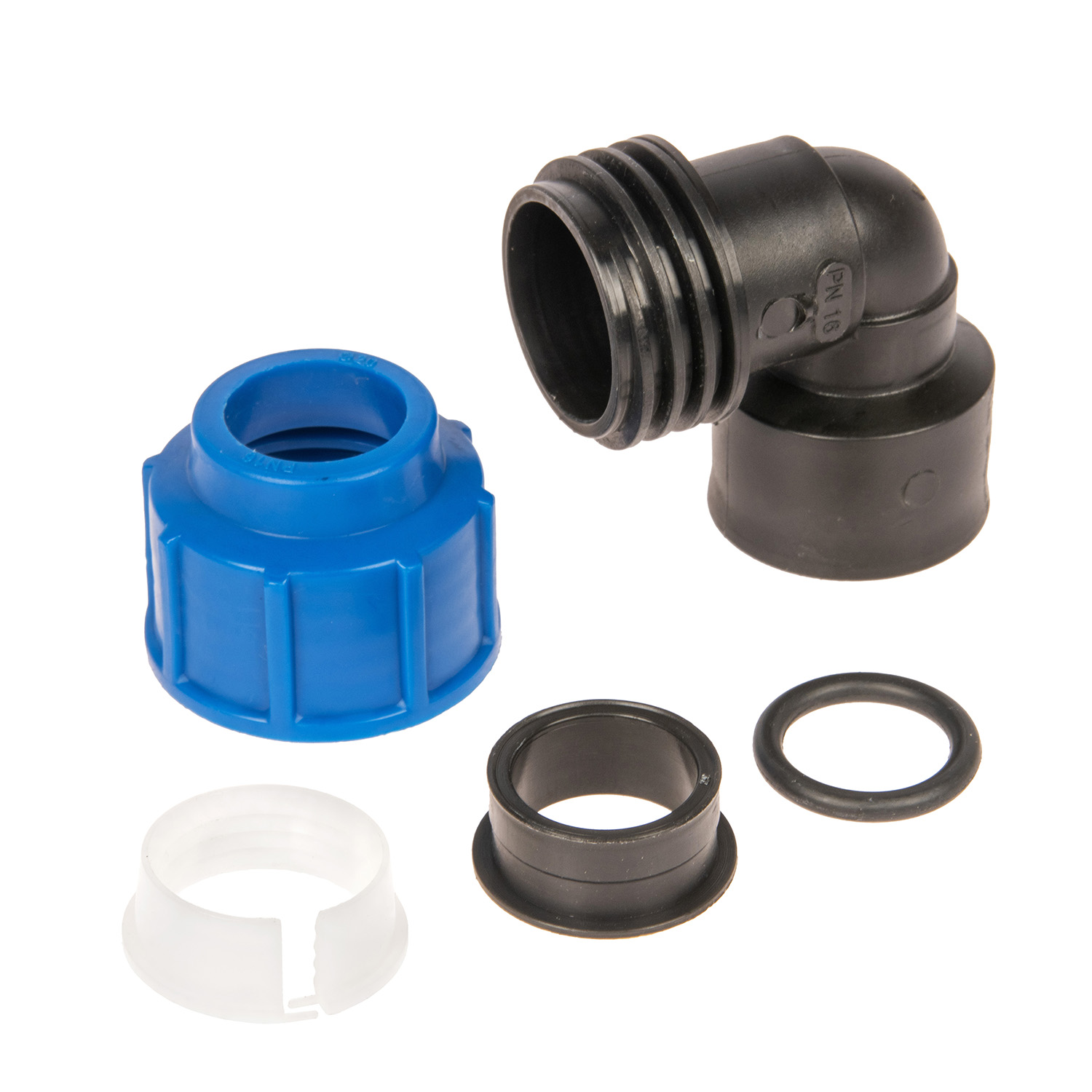 Угольник ПНД компрессия Ø 20х1/2" наруж. резьба *1/156