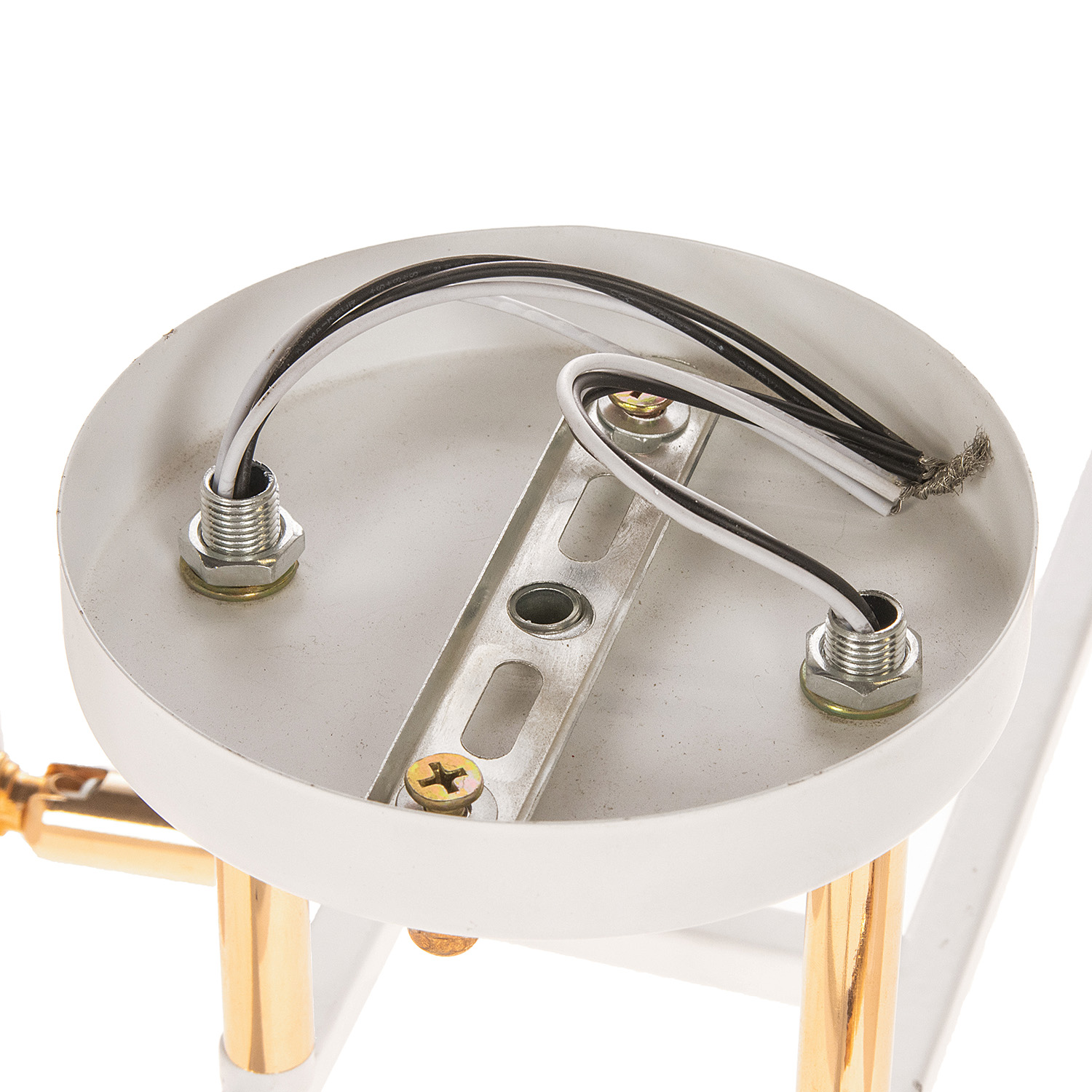 Люстра "Камелия" 4хЕ27 40Вт бело-золотой 56х56х27см 9408299  S=12м2