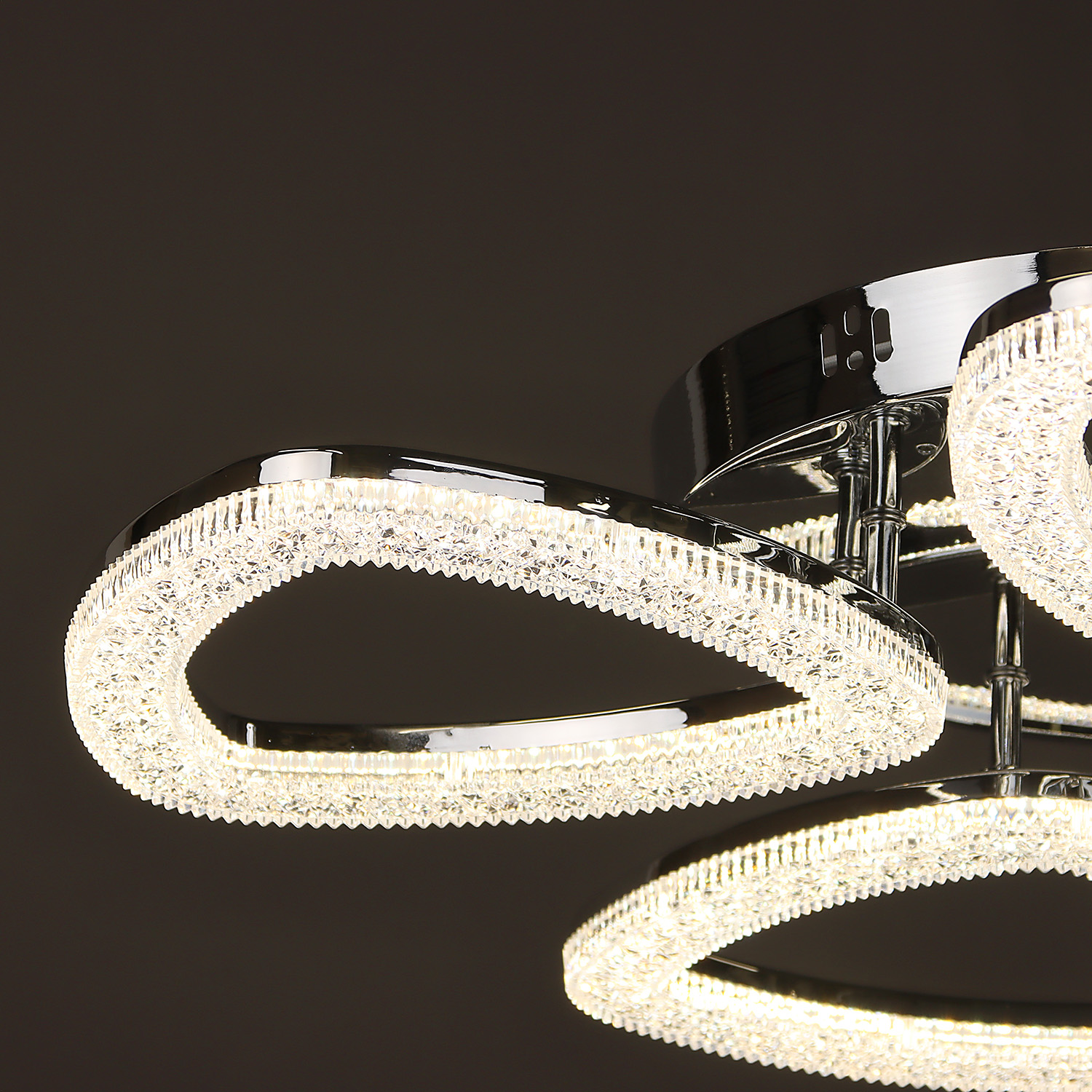 Люстра YH1232/4 CH 4*14W LED 3000-6500К (d-635; h-100) пульт  VERNER LIGHTING *1