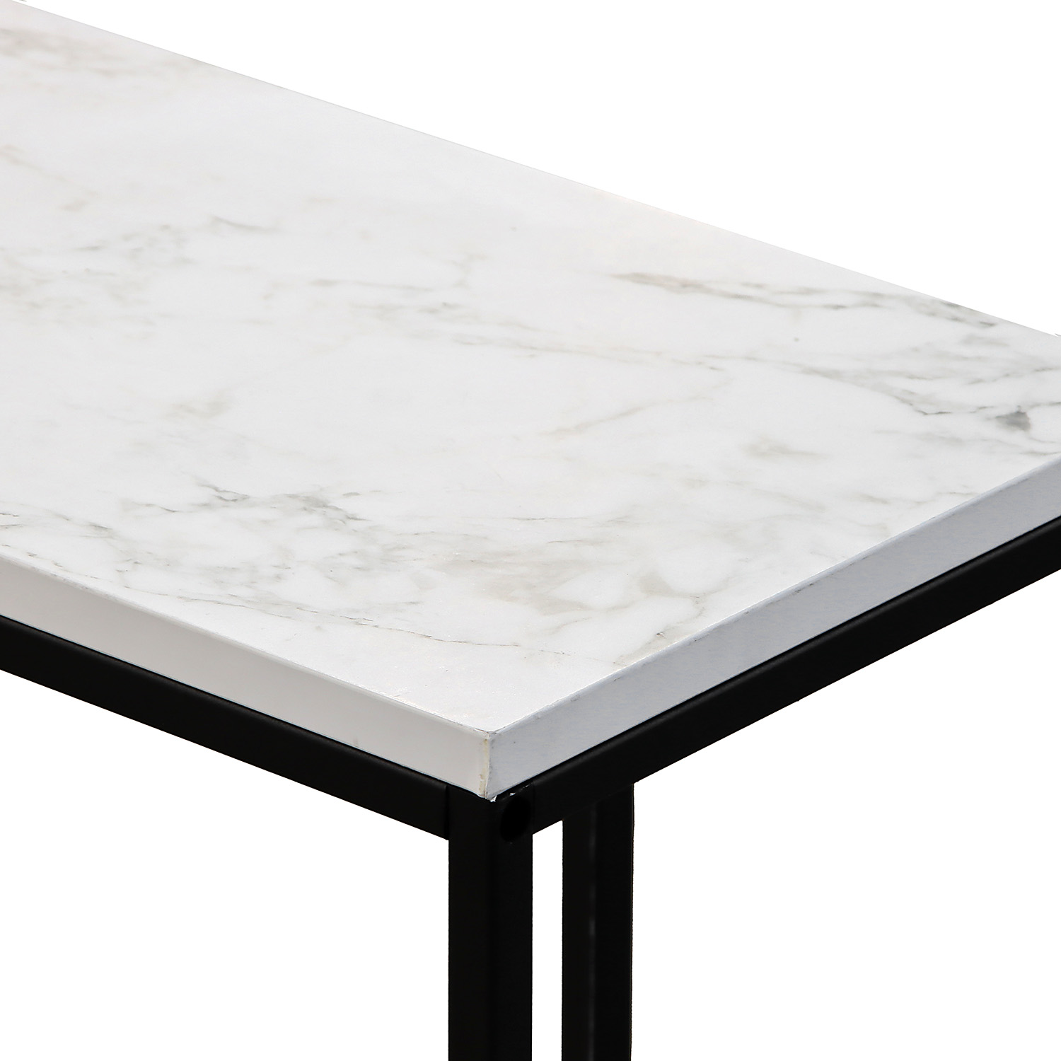 Столик журнальный приставной к дивану САБИЯ белый мрамор*1