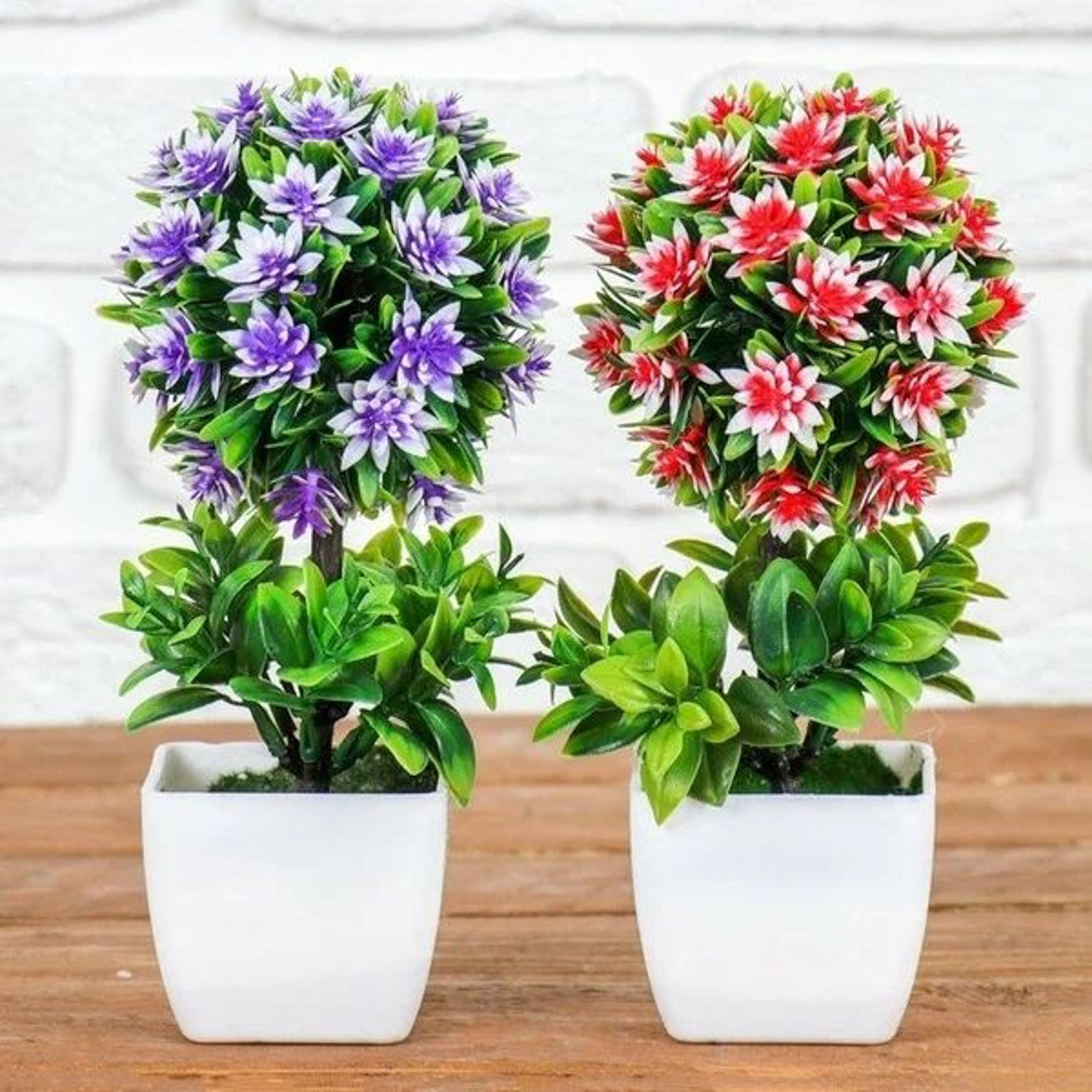 Бонсай "Деревце с цветами в зелени" 7*21 см, микс  3792272