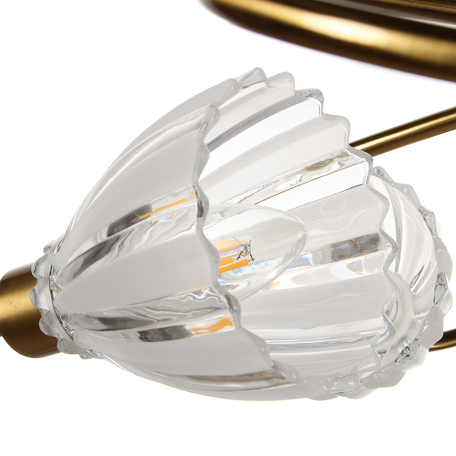 Люстра N6435/5 COP 5*40W E14 220V (d-600; h-165) VERNER LIGHTING *1