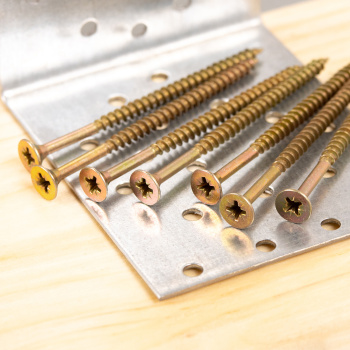 Шурупы жёлтые BROZEX пакет 5*80 (10шт) *10/100