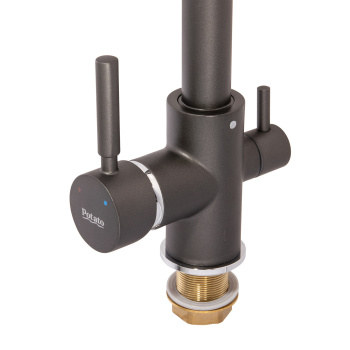 Смеситель для кухни Potato P4498-19, высокий излив, с выходом для питьевой воды