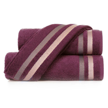 Полотенце махровое 33*70см Исландия темно-бордовый 400г/м2 Самойловский текстиль *5/20