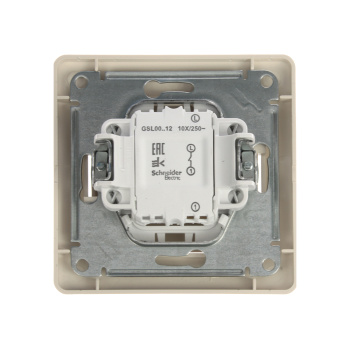 Выключатель "Glossa" СП 1кл. бежевый в сборе GSL000212 *15