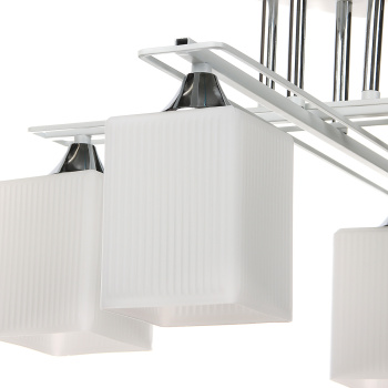 Светильник потолочный N6401/4 WT+CR  4*40W E27 220V (d-480; h-275) S=16м2  VERNER LIGHTING *1