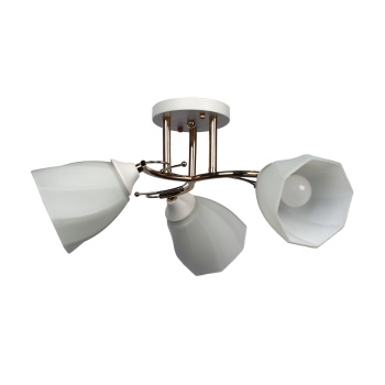 Люстра Verner Lighting А2963/3, 40 Вт, E27, 3 лампы, белый/золото