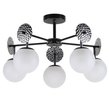 Светильник потолочный 13189/5BK CR WT ЭкономСвет 5*40W E27  S=12м2  *1