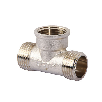 Тройник сантехнический 1/2"(Ø15) М/П/М CTM CRT12M12 (аналог ДЛ210) *10/90 Тройник сантехнический 1/2"(Ø15) М/П/М CTM CRT12M12 (аналог ДЛ210) *10/90