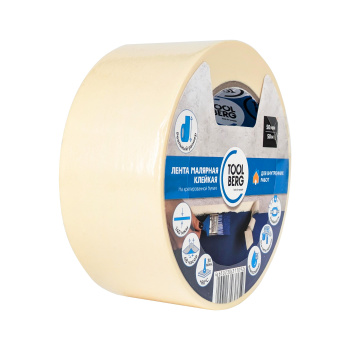 Лента клейкая малярная 50мм х 50м 2010170 "TOOLBERG" *1/36 Лента клейкая малярная 50мм х 50м 2010170 "TOOLBERG" *1/36