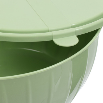 Салатник пластм. "Vanilla" 5л d278мм с крышкой Фисташка SE186811050 ("Sugar Spice") *1/16