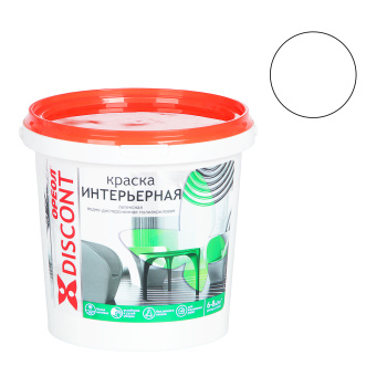Краска акриловая для стен и потолков 1,5 кг Дисконт Ореол *1/6/336
