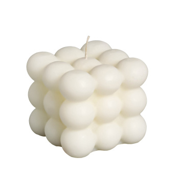 Свеча фигурная "Бабл куб", 6 см, белая 7471618