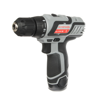 Дрель-шуруповерт 12В 2скор.0-400/0-1400об/мин 28Нм 2Ач 2аккум LI-ION ДА-12ЭР ИНТЕРСКОЛ *1/10 Дрель-шуруповерт 12В 2скор.0-400/0-1400об/мин 28Нм 2Ач 2аккум LI-ION ДА-12ЭР ИНТЕРСКОЛ *1/10