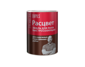 Эмаль алкидно-уретановая 2.7 кг для пола Расцвет, серая, быстросохнущая