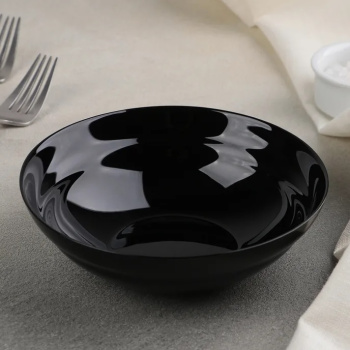 Салатник стекло "ЛИЛИ" черный 16см V0464 (Luminarc) *6/12