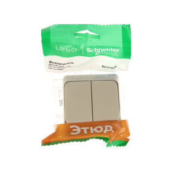 Выключатель "Этюд" ОП 2кл. кремовый ВА10-002К *10/25