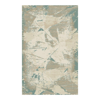 Ковер Фризе ATLAS F101 BEIGE-BLUE ОВАЛ 2,0*2,9 (5,8 м2)