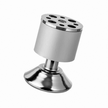 Опора мебельная регулируемая 50*80мм хром матовый SANBERG *1/100